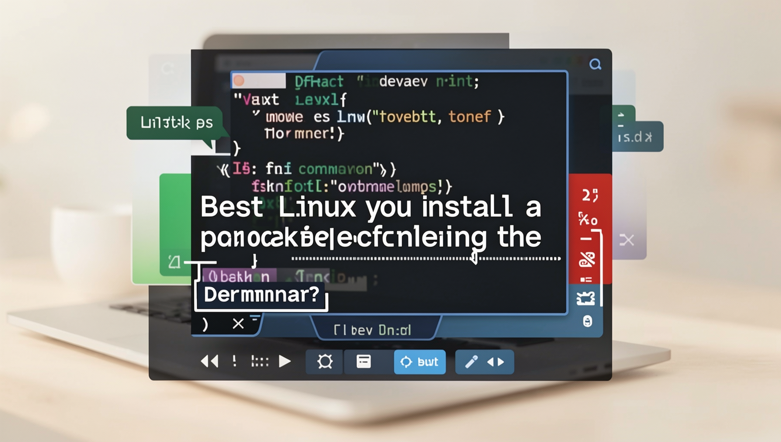 Diagram showing step-by-step package installation using terminal commands in Linux.