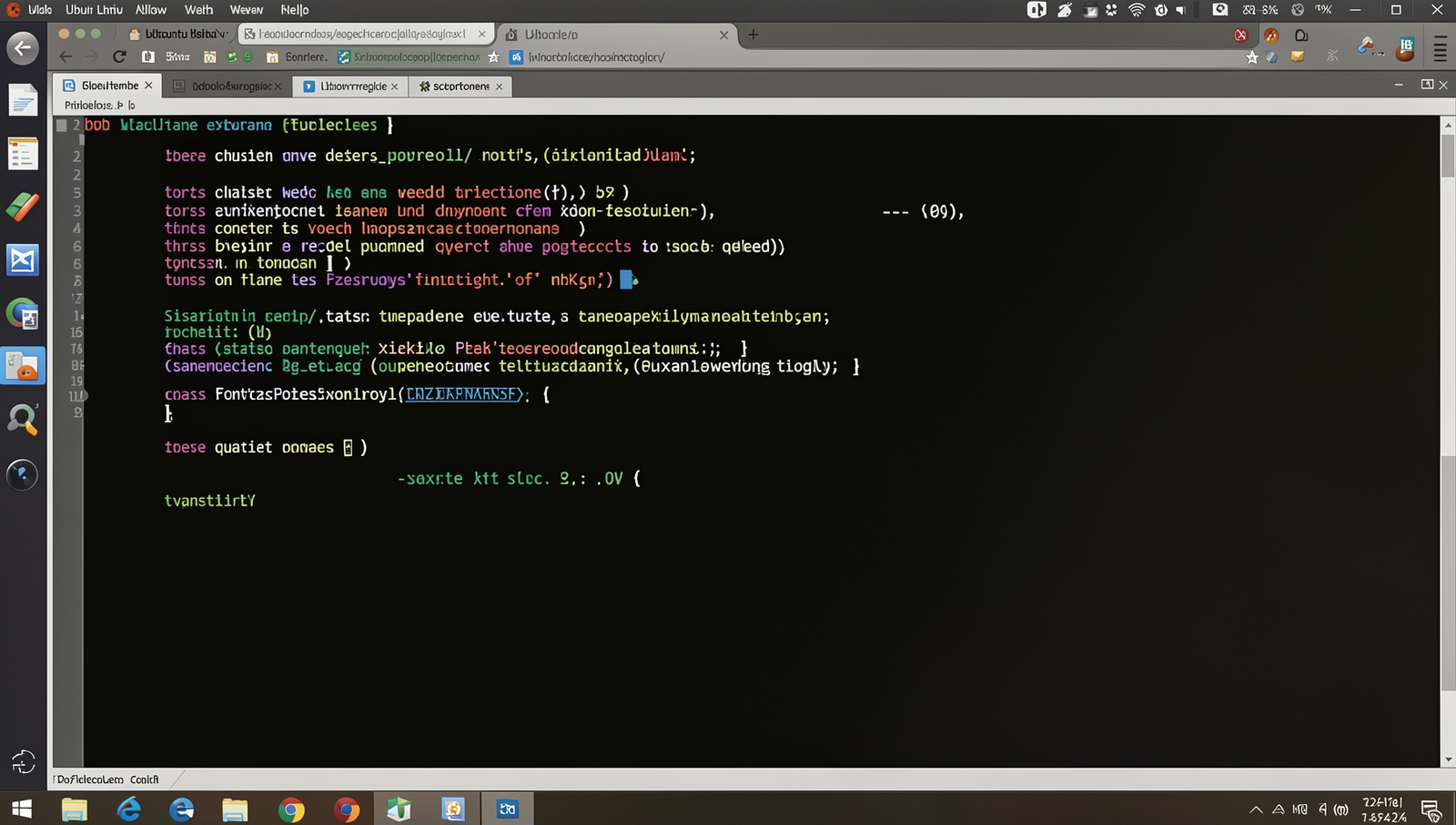 Screenshot of browser developer tools showcasing debugging in a Linux environment.