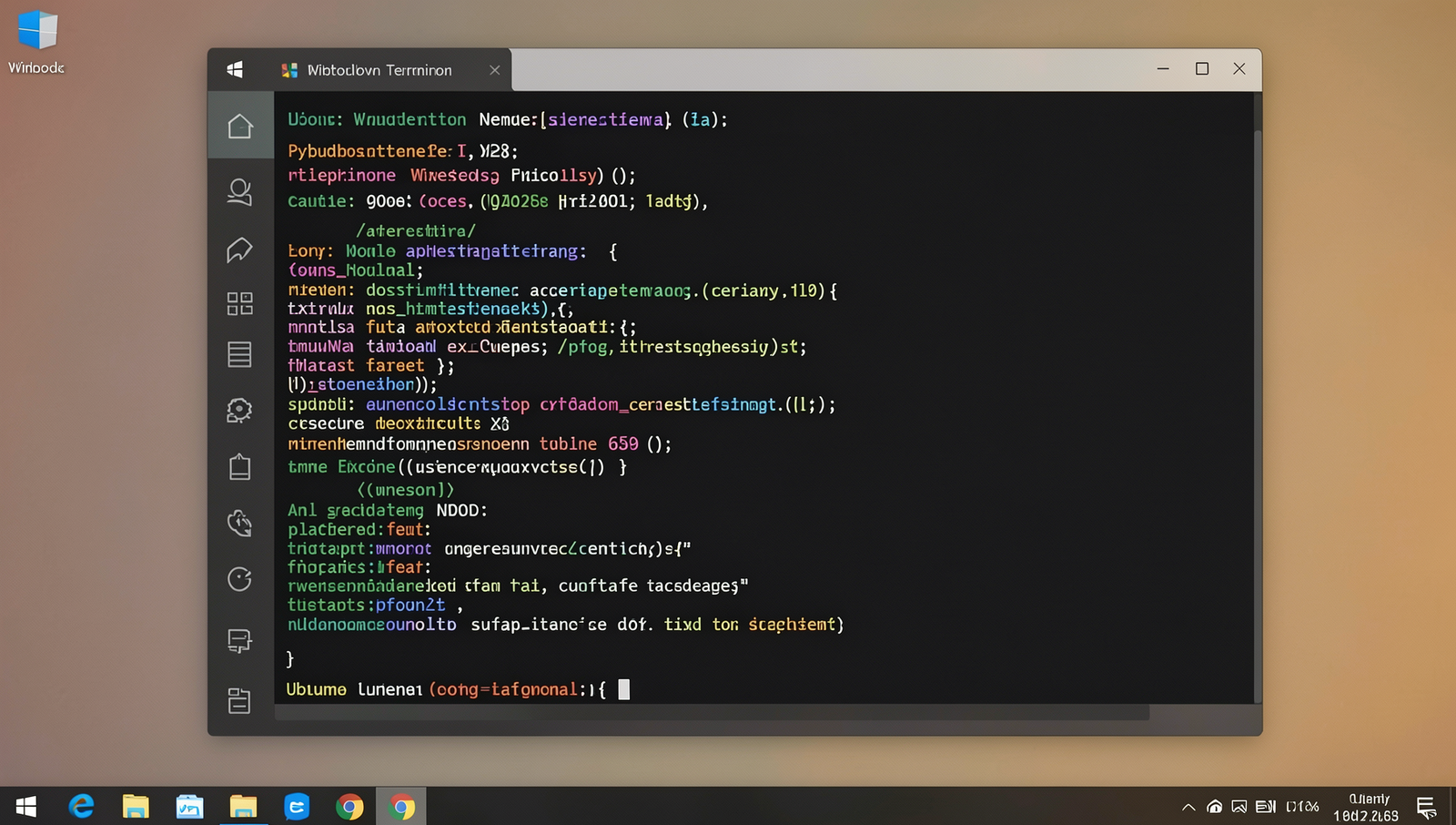 Screenshot of a Python script running in Windows Terminal with realistic UI.