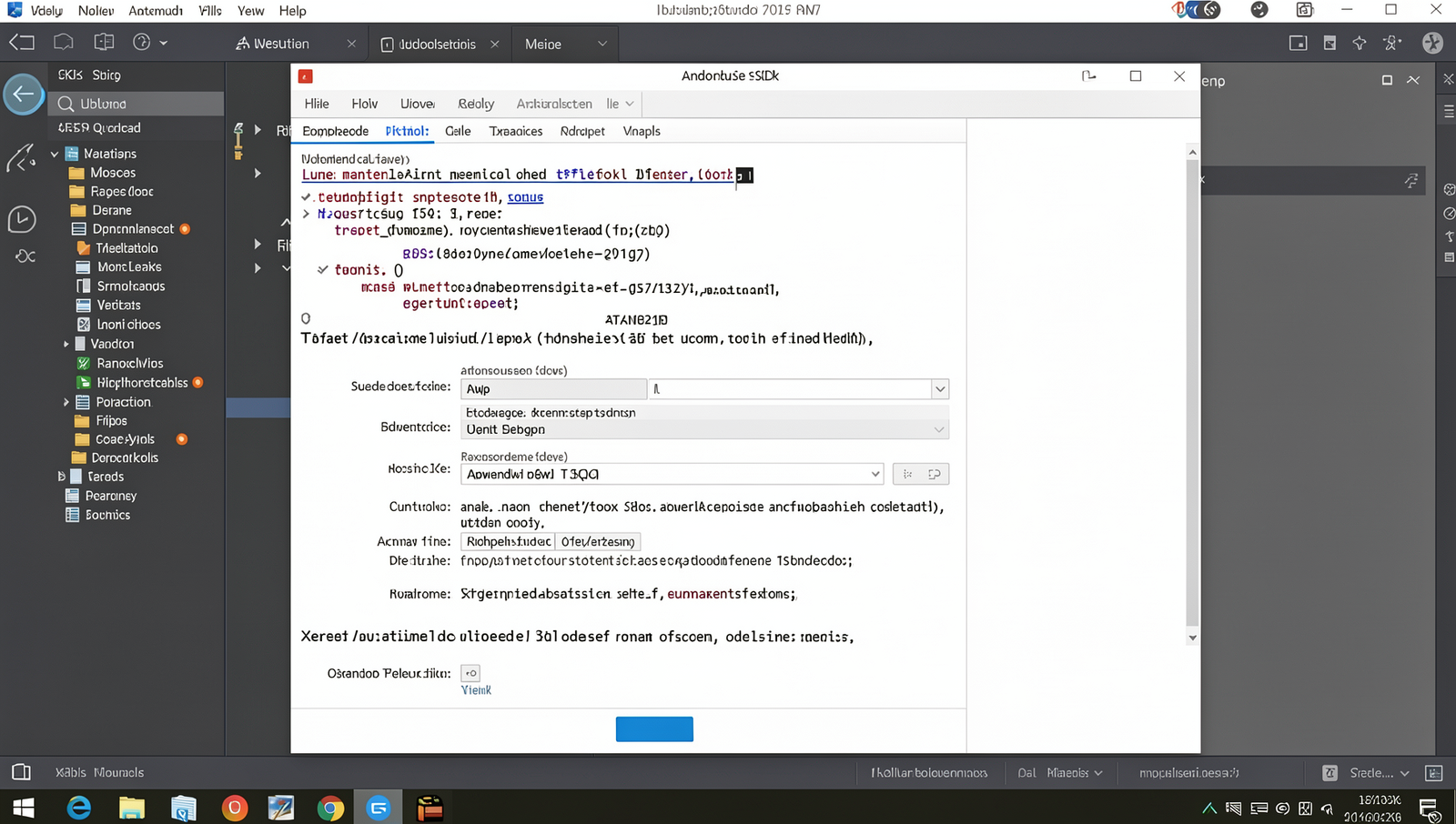 Screenshot of Android Studio SDK settings with realistic Linux desktop appearance.