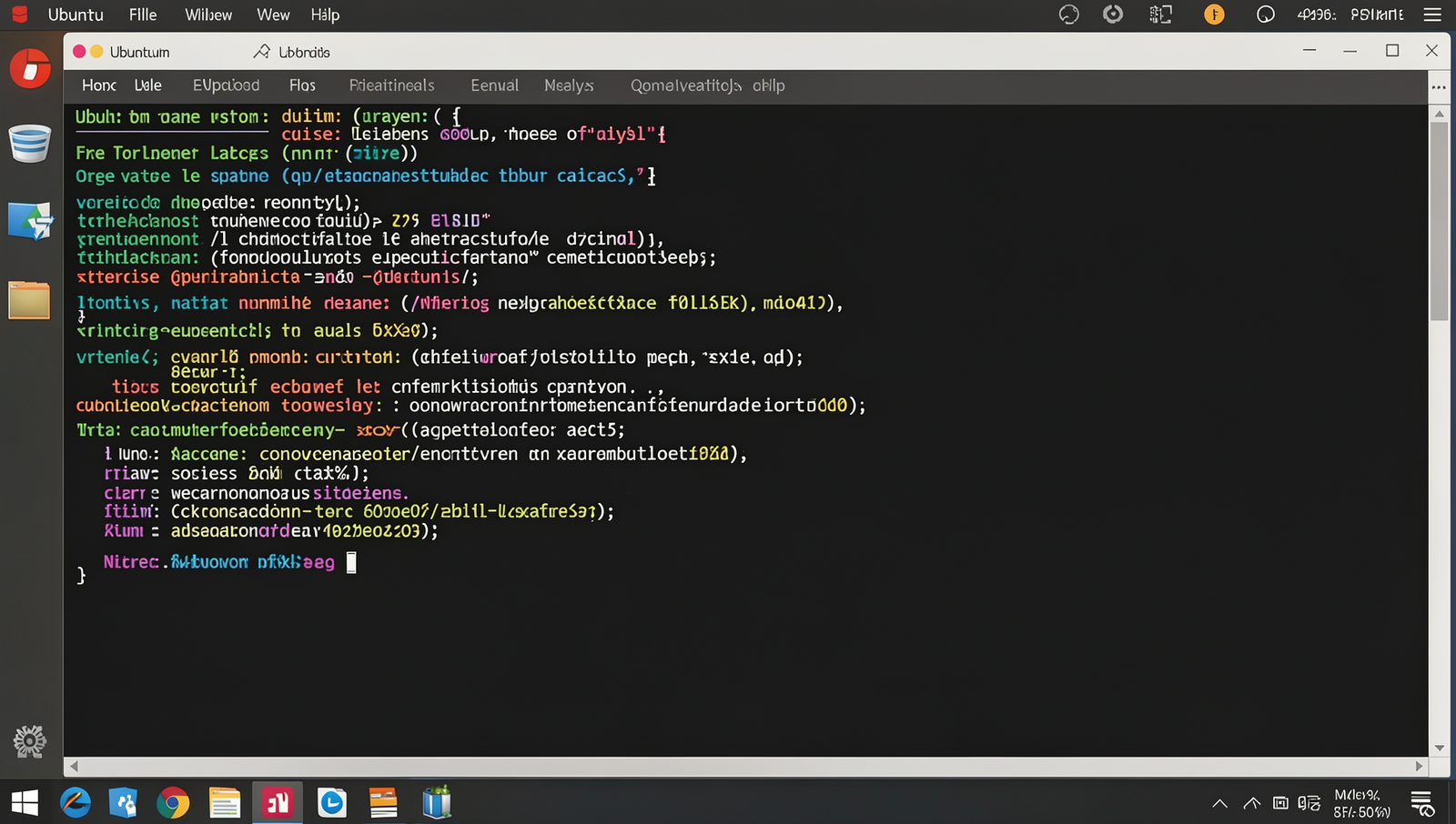 Realistic Linux desktop showing terminal with installer running in a professional setting.