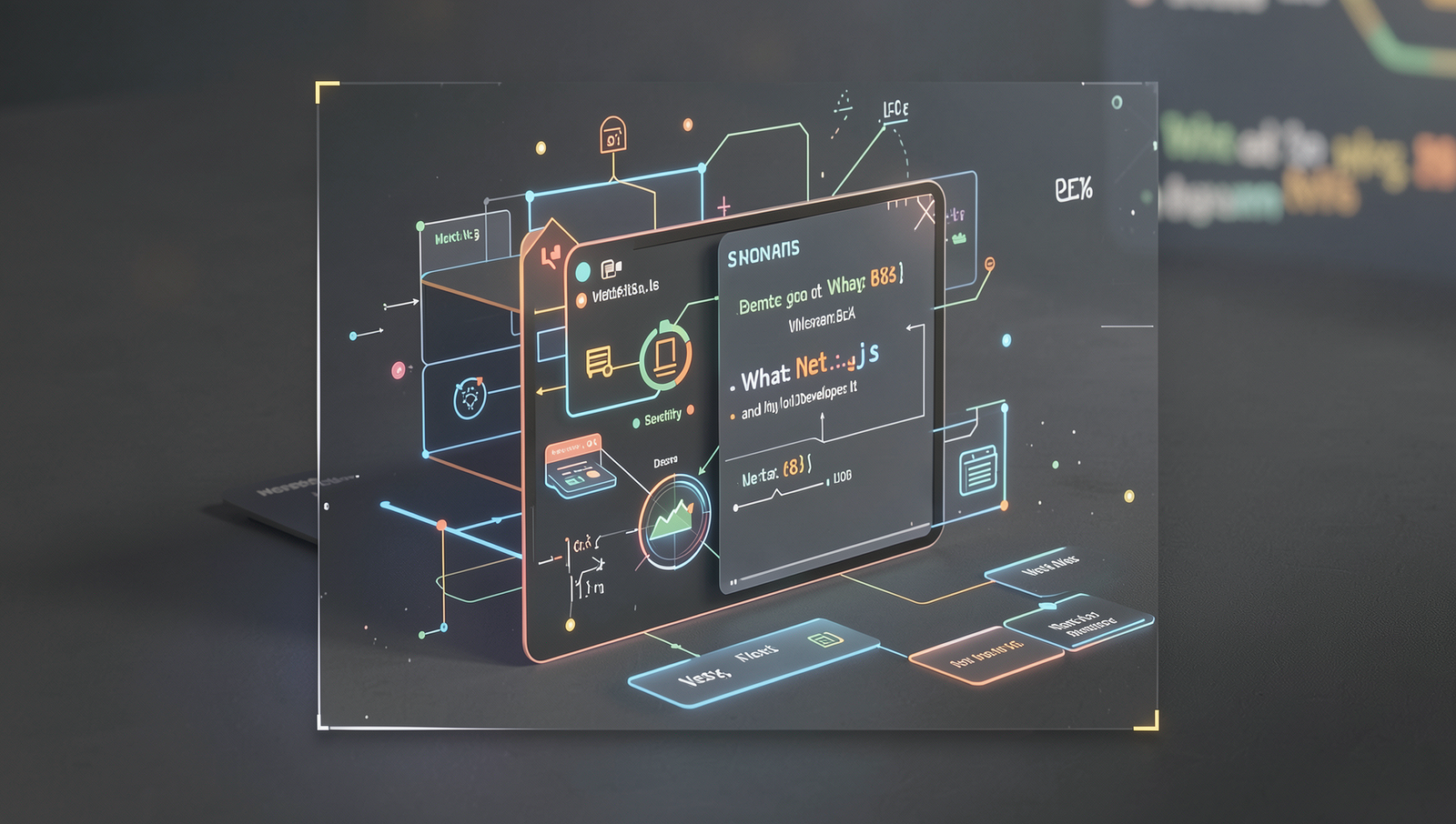 Detailed illustration showcasing the benefits of Next.js for web development.