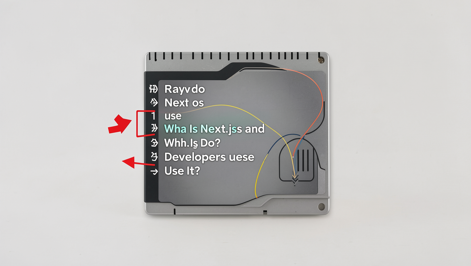 Diagram illustrating benefits of Next.js for web development.